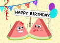 Joyeux anniversaire past&egrave;que et confettis